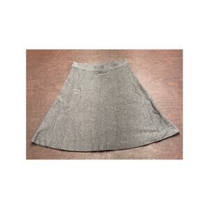 Ann Taylor Gray A-line Cotton Blend‎ Skirt Size XS Office Academia Closet Staple